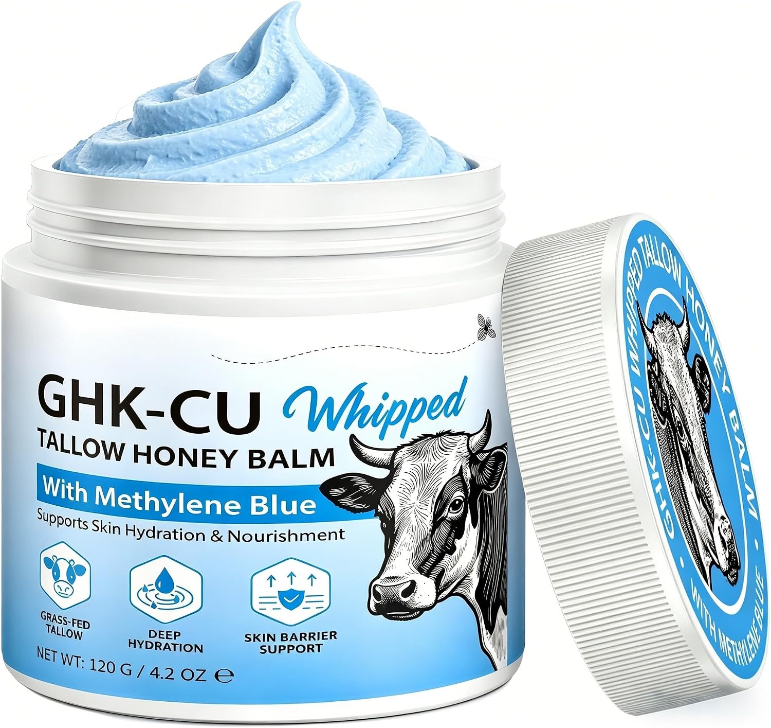 Detalle de ECHTEYUN GHK-Cu Whipped Tallow Balm + Copper Peptide, 4.2 oz