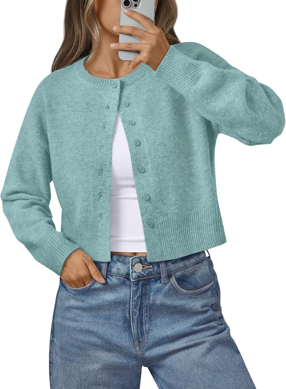 Thumbnail 6 de LILLUSORY Women's Cropped Cardigan