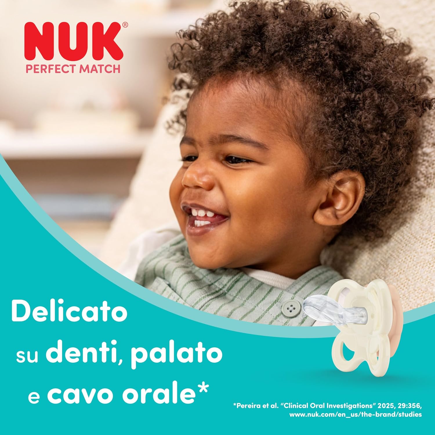 Thumbnail 4 de NUK Perfect Match Air Day & Night Succhietto 0-6 Mesi – 4 pezzi con confezione microonde