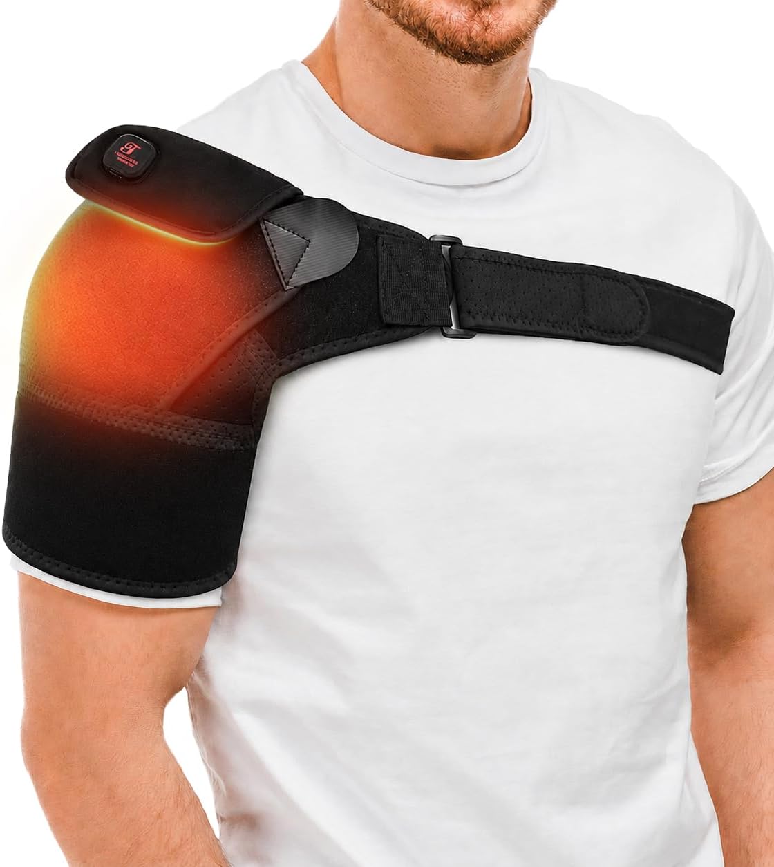 Detalle de Telepepe TECA-SHP-260709 Cordless Heated Shoulder Wrap, 3 Heat Levels