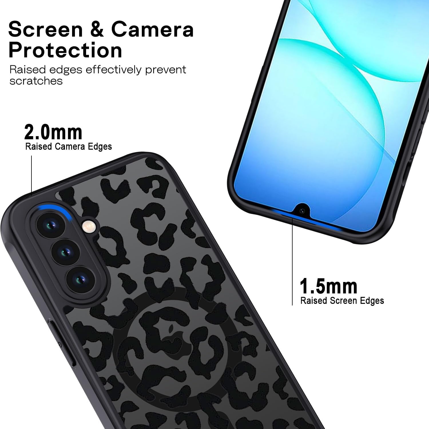Thumbnail 5 de XTCASE Coque magnétique Leopard pour Samsung Galaxy A17 4G/5G — Mat Translucide et Anti-rayures