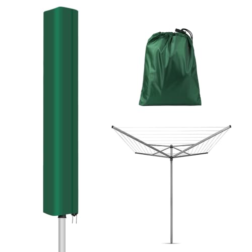 Detalle de Lumora Rotary Washing Line Cover 420D Heavy Duty Waterproof (168x16x16cm) in Green