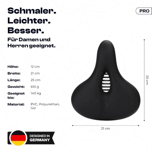 Thumbnail 4 de ALPENSATTEL Ergonomischer Fahrradsattel Komfort PRO mit 3D Memory Foam – universell kompatibel