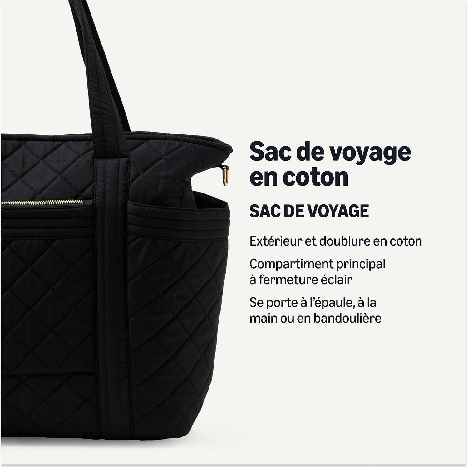 Thumbnail 1 de Amazon Essentials Sac Fourre-tout de Voyage en Coton Matelassé Femme