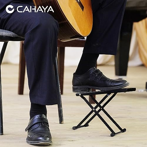 Thumbnail 6 de CAHAYA Guitar Footstool with Anti-Slip Rubber: Foldable, Height Adjustable, CY0337