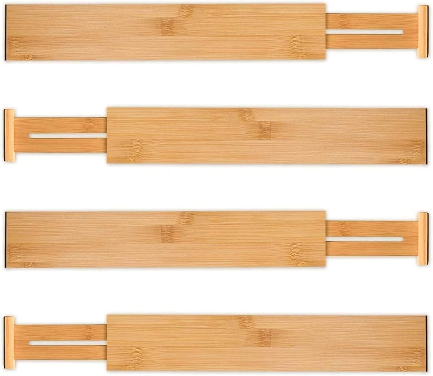 Thumbnail 6 de Utoplike Bamboo Drawer Dividers 4 pcs