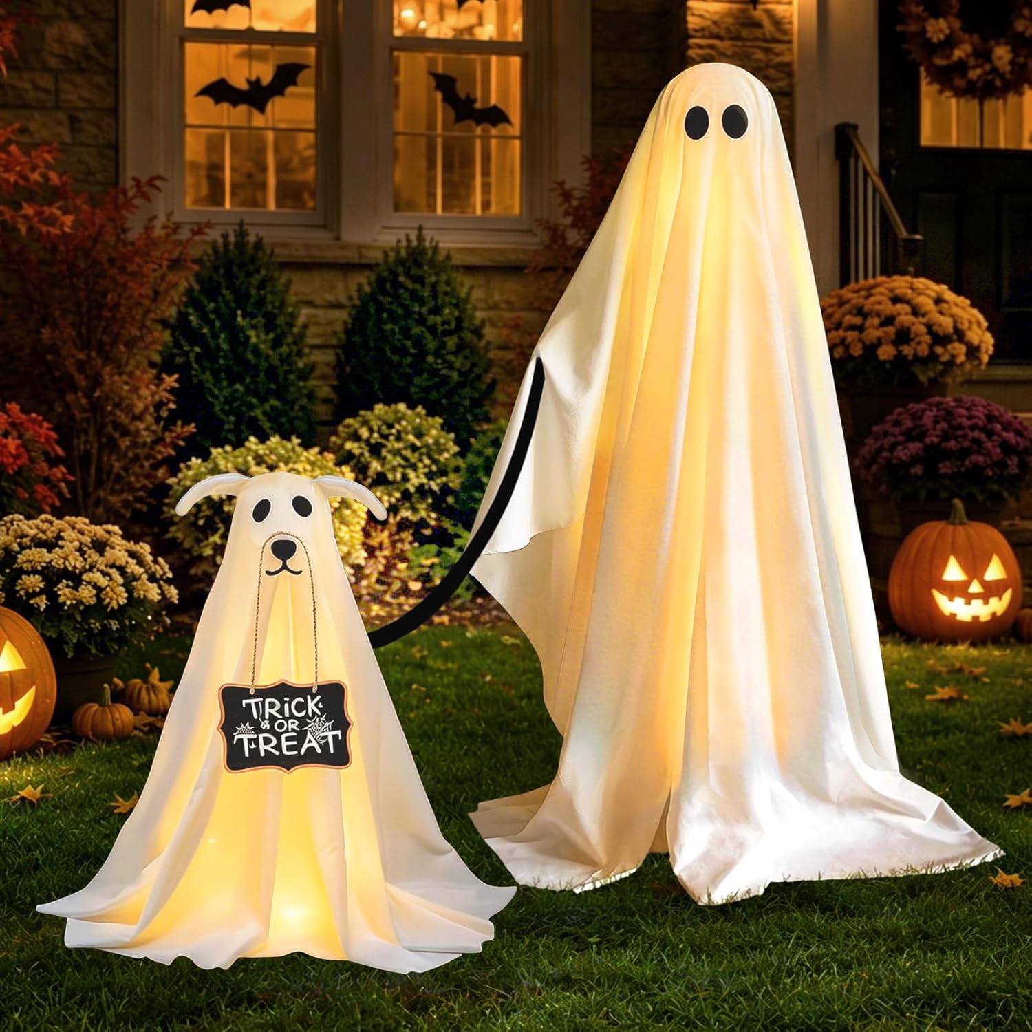 Detalle de Ghost Dog Halloween Decor 2-Pack