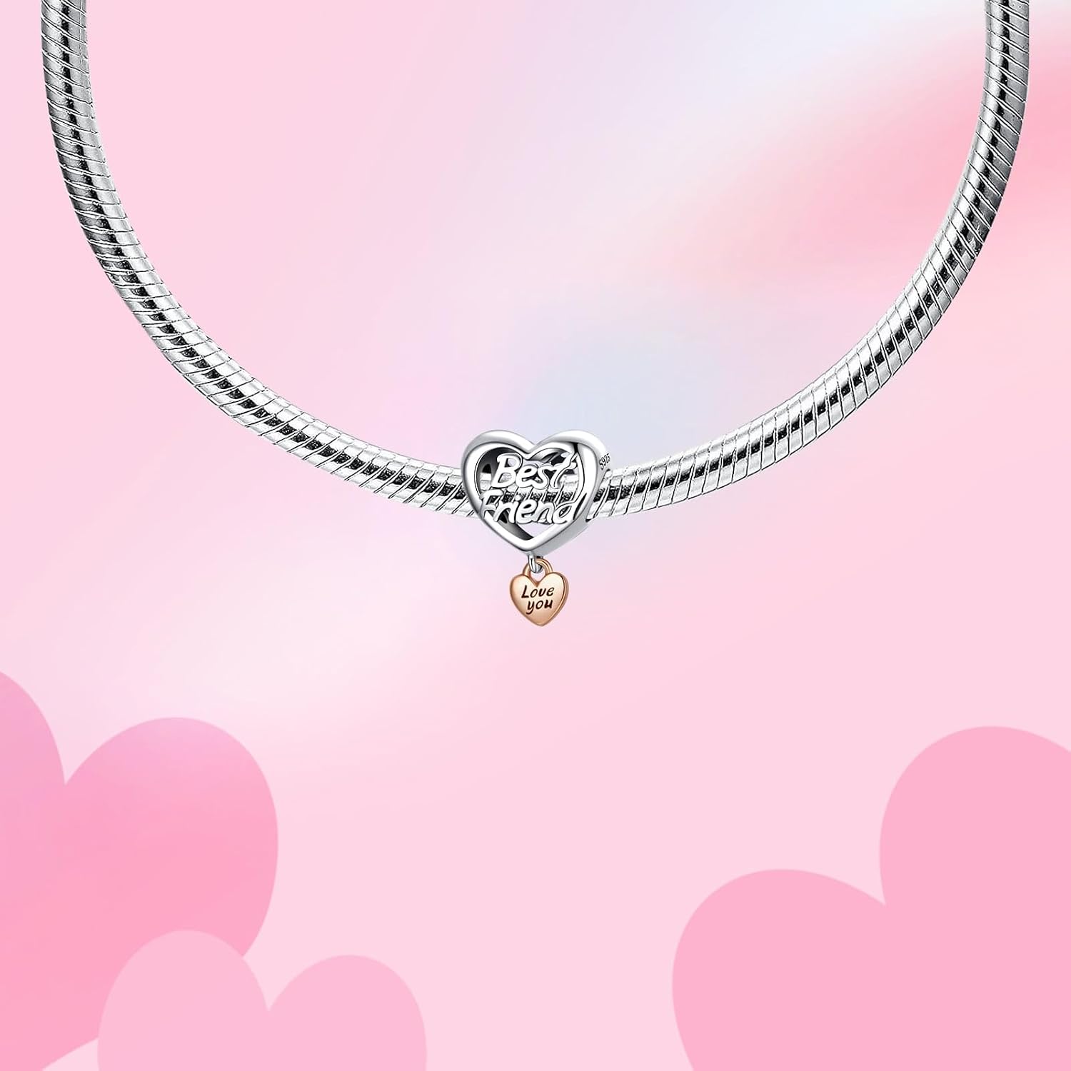 Detalle 2 de Alstiva Charm Familie Freundschaft Liebe Silber