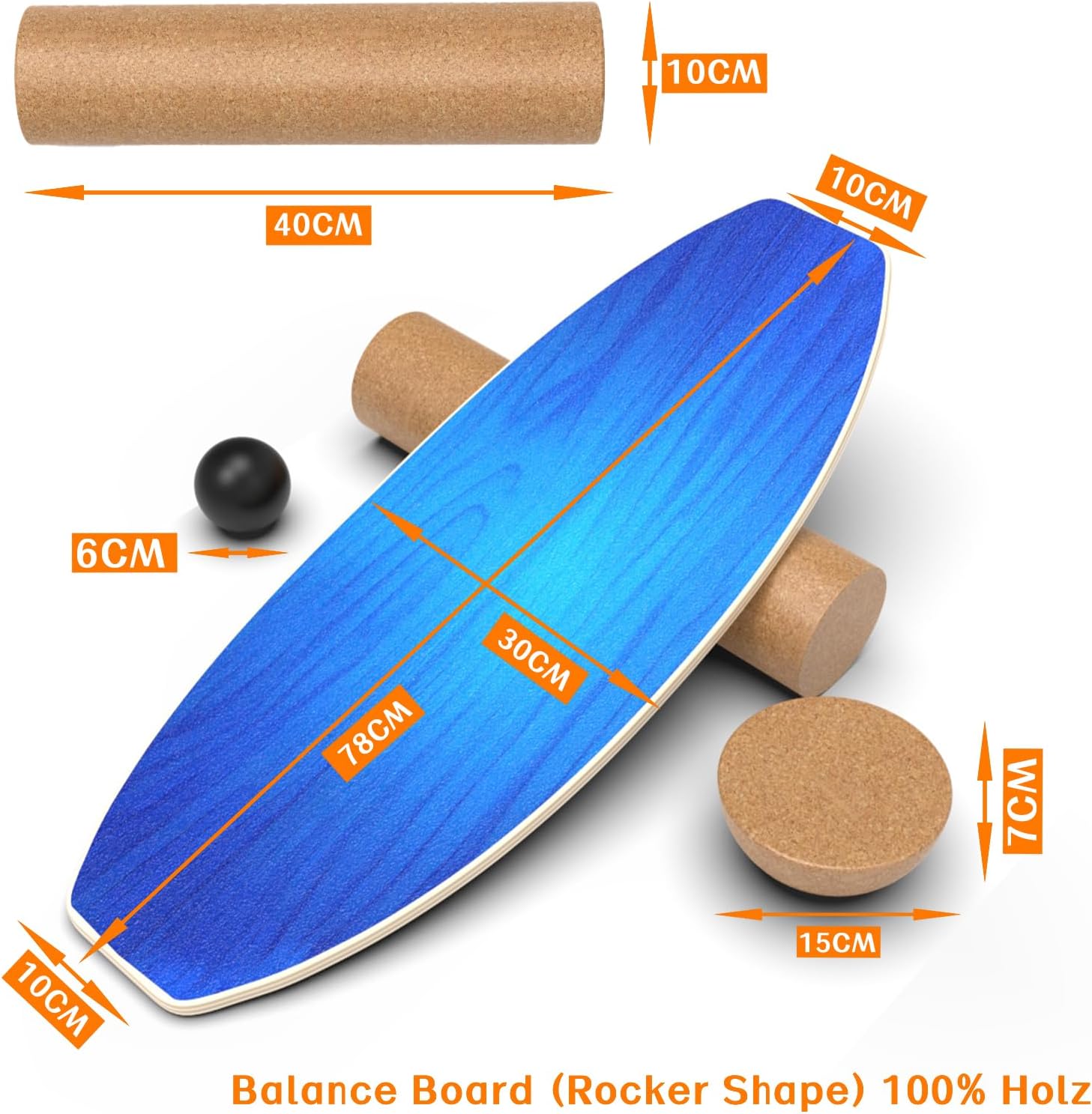 Thumbnail 2 de OSTGWOO Balance Board für Erwachsene 204 kg