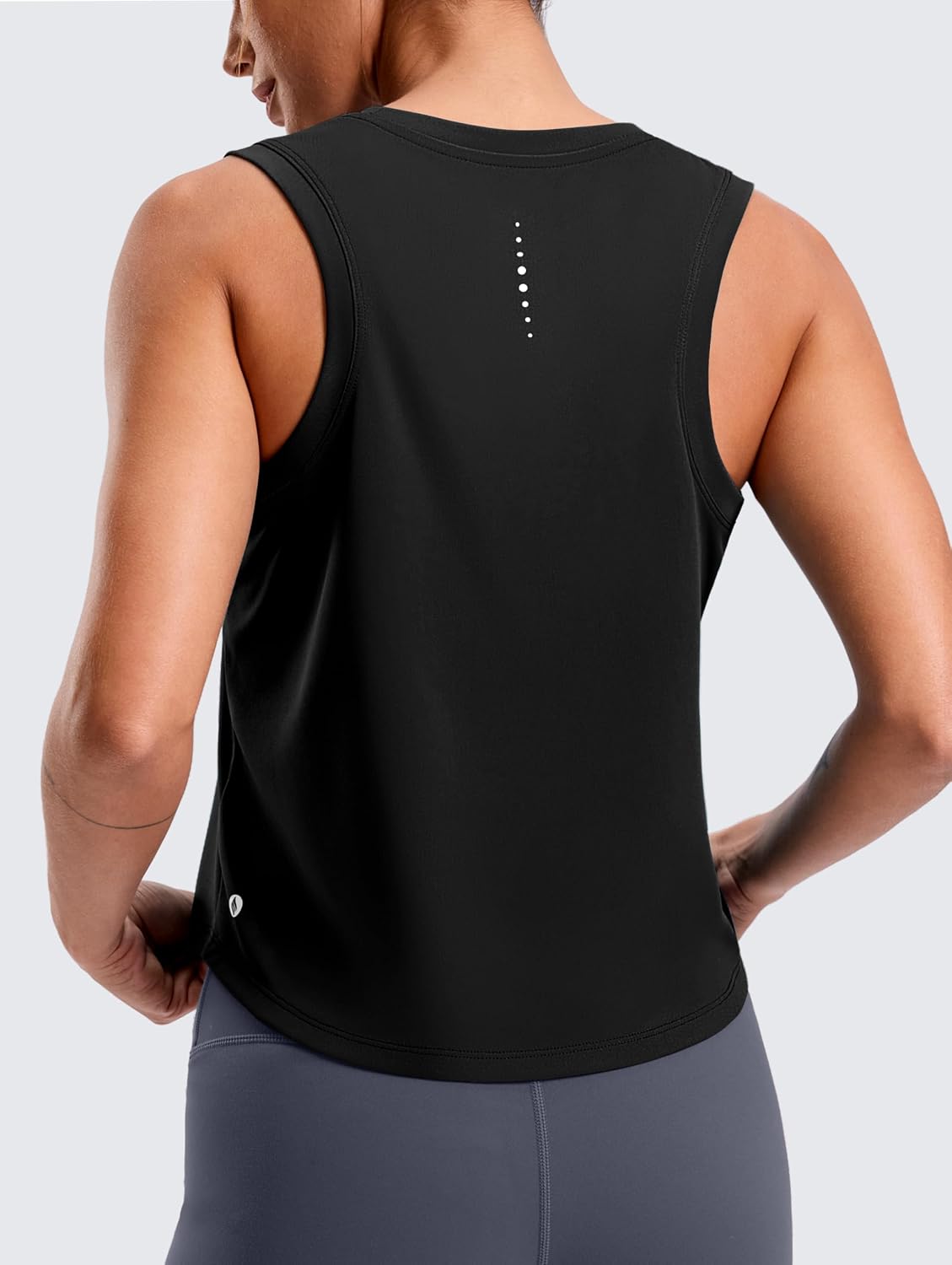 Detalle 2 de SANTINY Cropped Workout Tank Top, Racerback