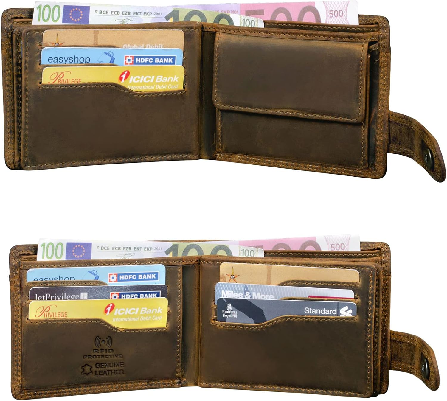 Detalle de STILORD Finley Portafoglio Uomo in pelle RFID