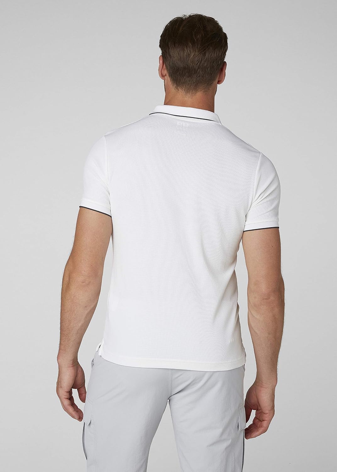 Detalle 2 de Helly Hansen Uomo Polo Kos: stile marinaio e protezione solare UPF 50+