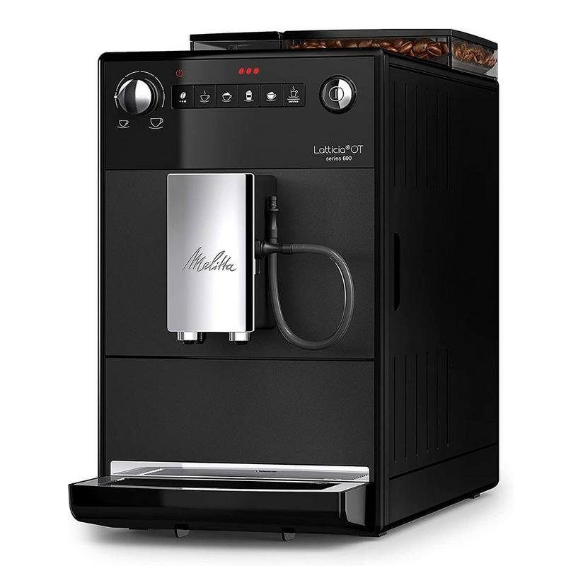 Detalle 2 de Melitta F300-100: cafetera espresso automática con molinillo cerámico integrado (1,5 L, 15 bares)