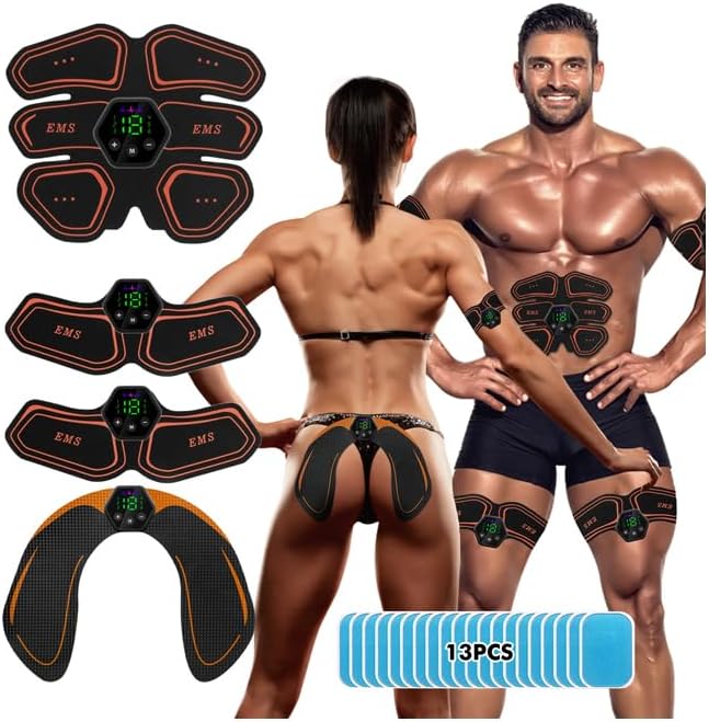 Detalle de iWarmbase EMS Muscle Stimulator — Portable Six‑Mode Ab Trainer for Full Body Tonin
