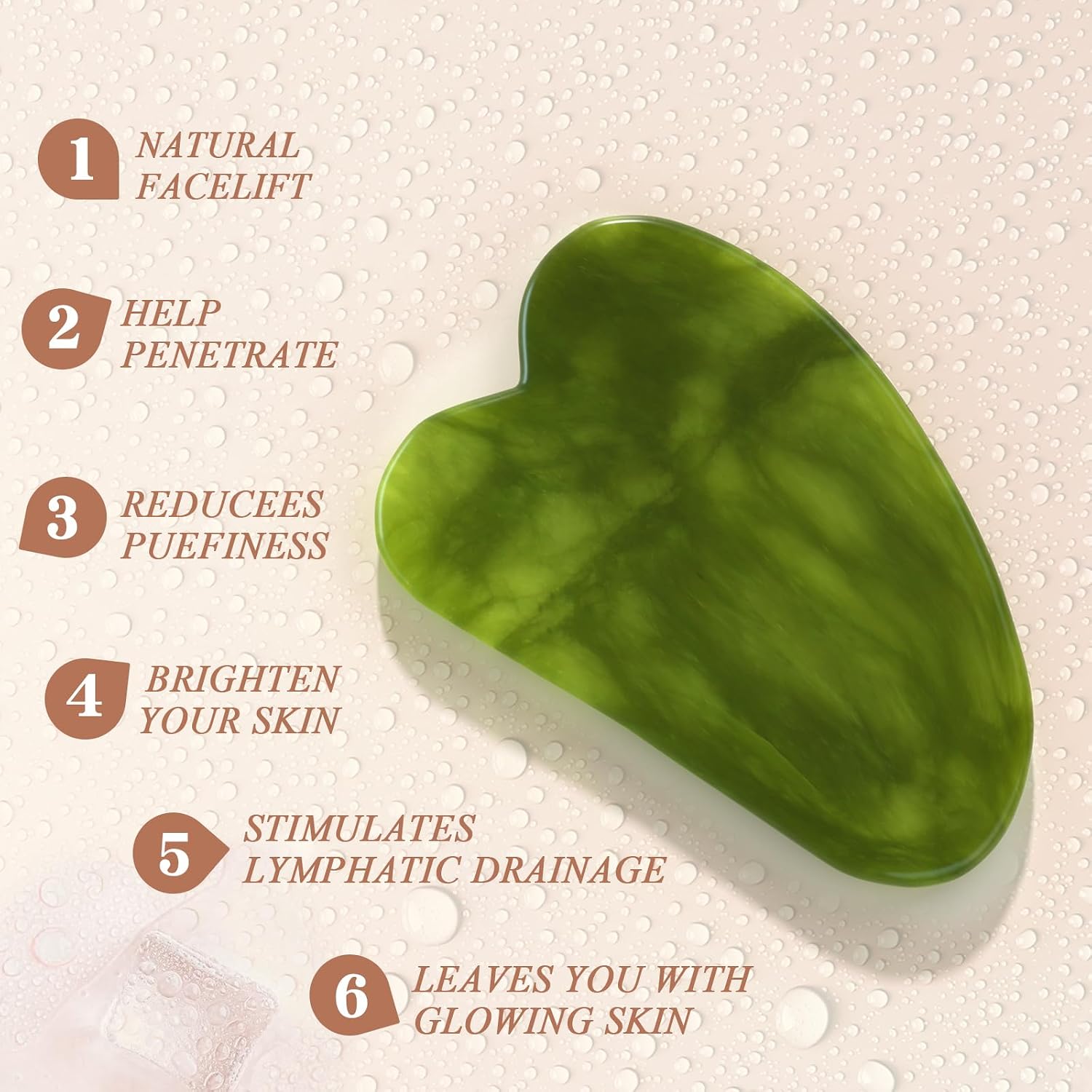 Thumbnail 3 de Gua Sha and Jade Roller Set for Face and Body
