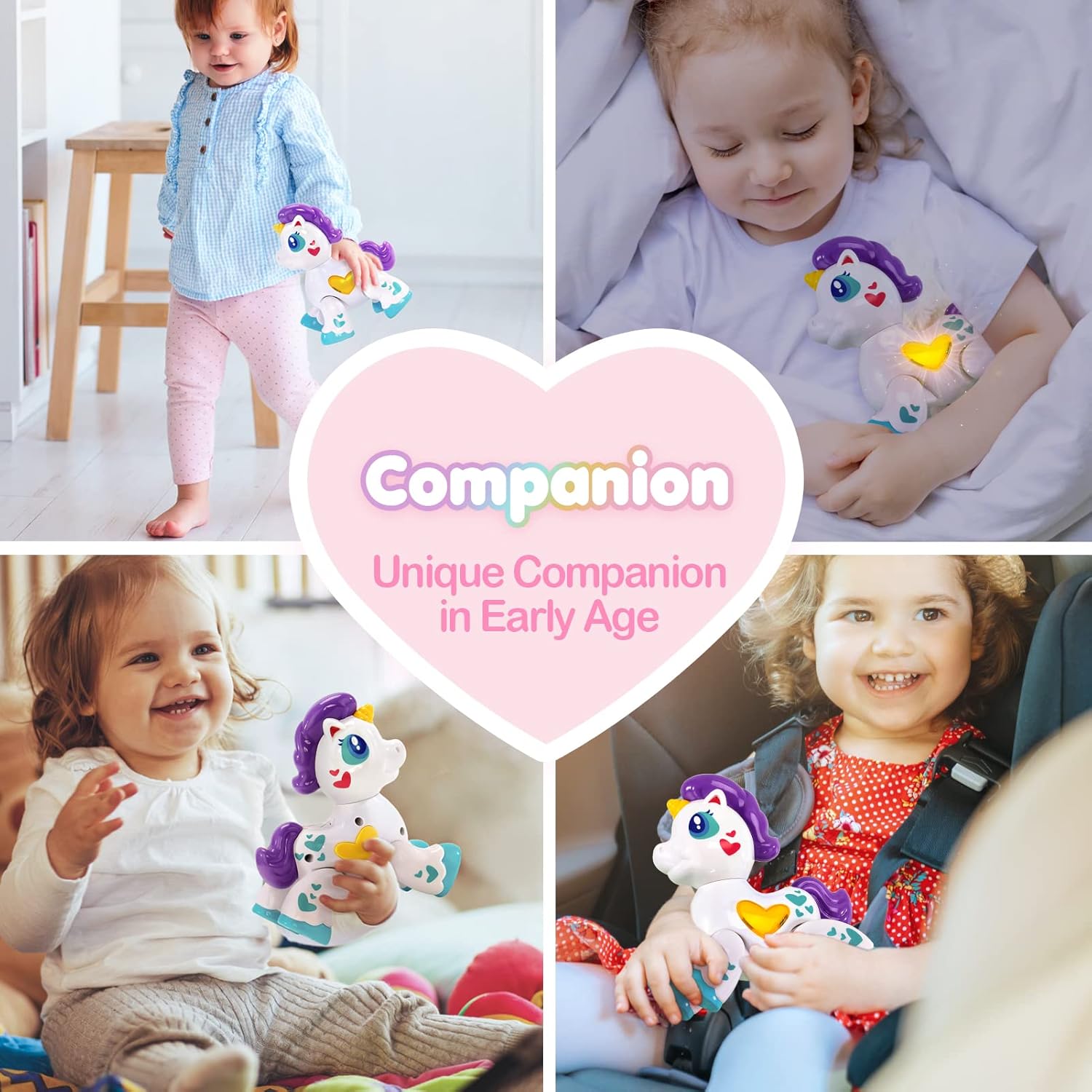 Thumbnail 4 de hahaland Unicorn Toy for 1 Year Old, Musical