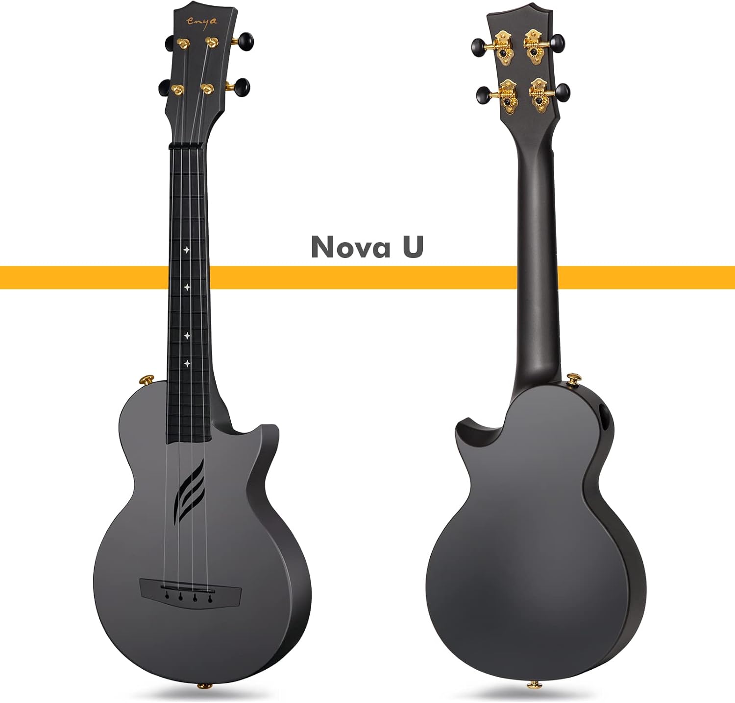 Thumbnail 1 de Ukulele Concerto Enya Nova U 23 pollici – kit completo in fibra di carbonio per principianti e professionisti