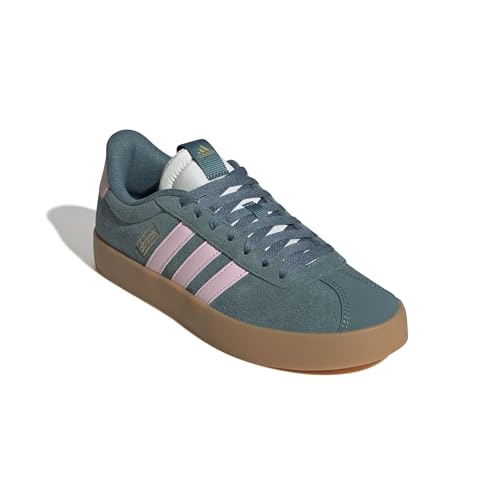 Detalle de adidas Mujer VL Court 3.0 Shoes (Preloved) Teal/Clear Pink/Gold Metallic — guía de compra
