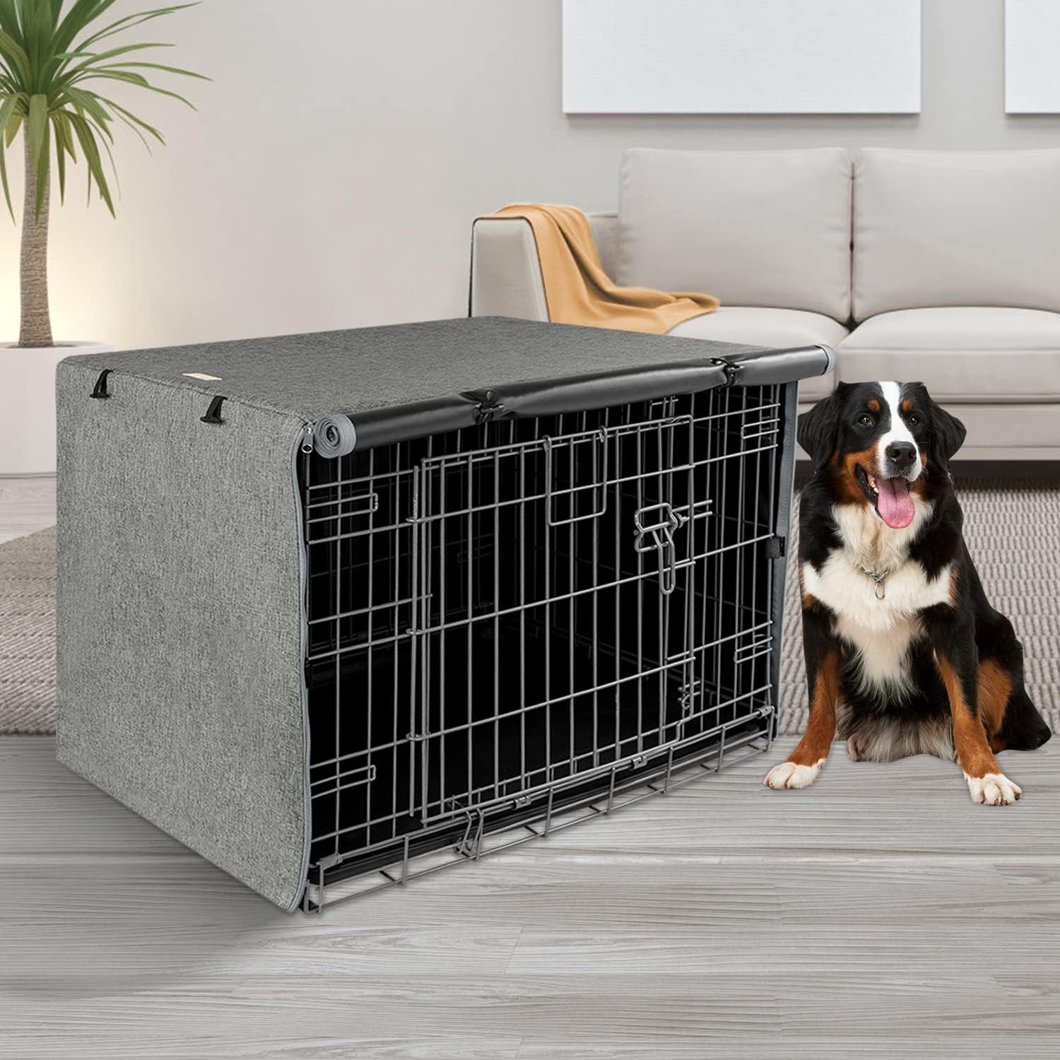 Detalle 2 de Seiyierr Dog Crate Cover, 600D Polyester