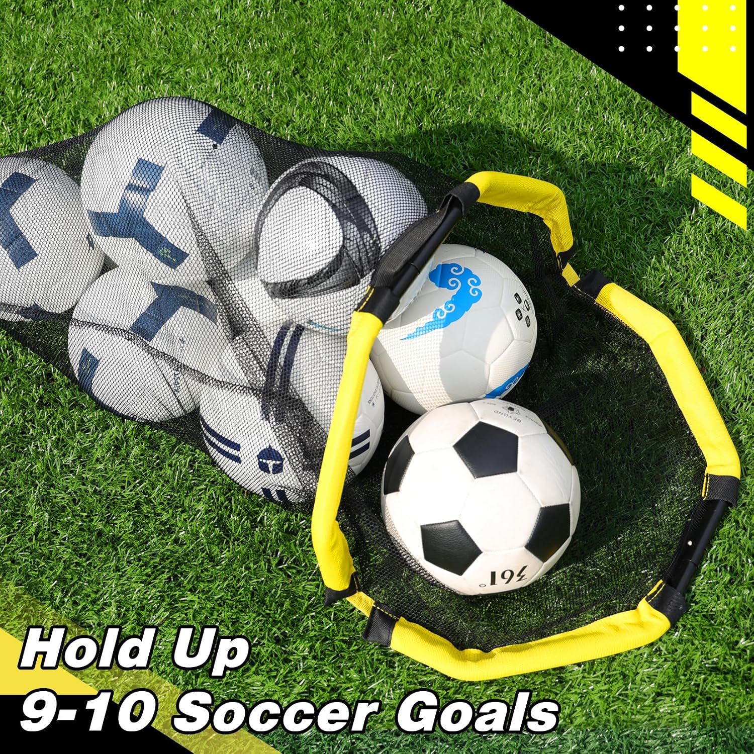 Detalle de Happy Jump 3-in-1 Football Target Net and Portable Ball Bag: Practical Training Aids for Accurate Shooting