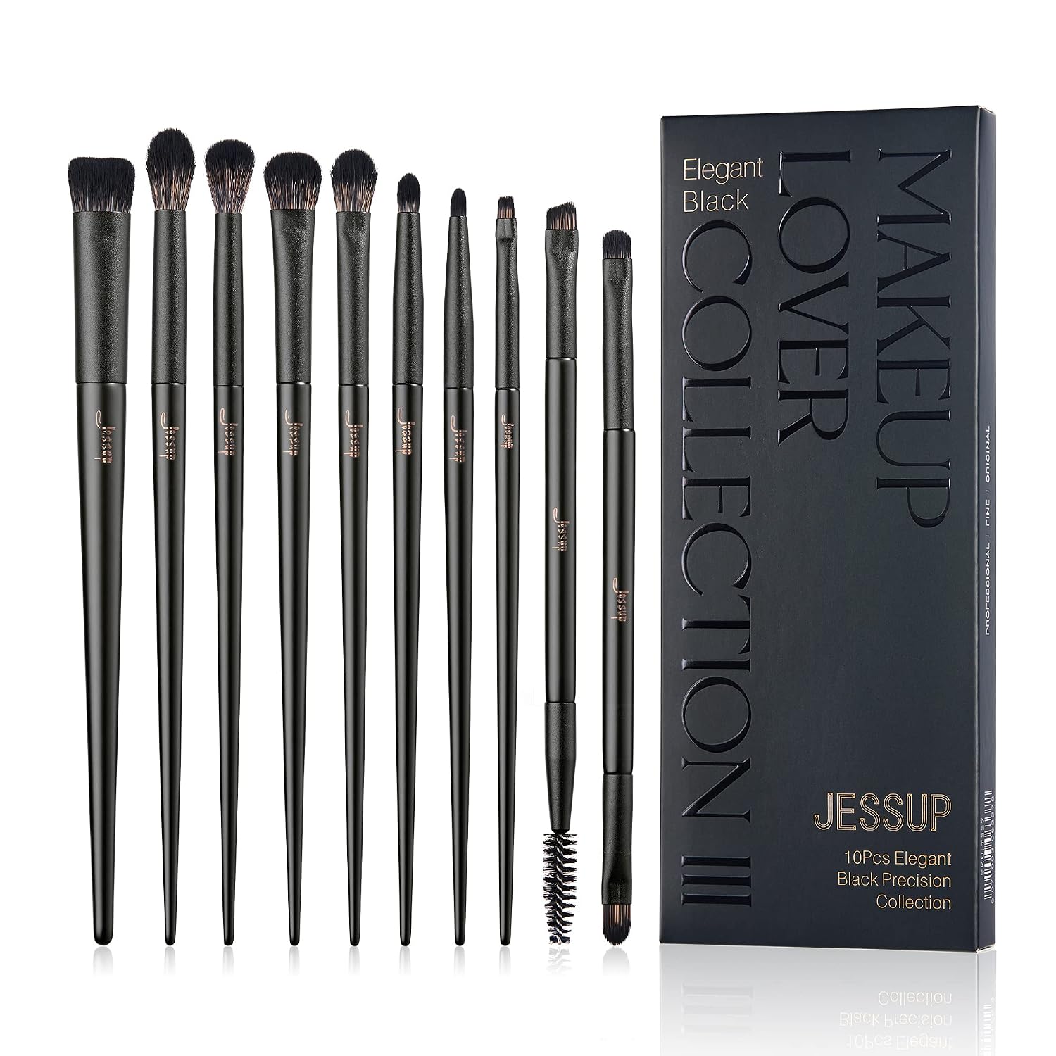 Thumbnail 6 de Jessup 5-teiliges Make-up-Pinselset für das Gesicht (Hellgrau T493) – Foundation, Rouge, Bronzer, Kontur & Highlighter