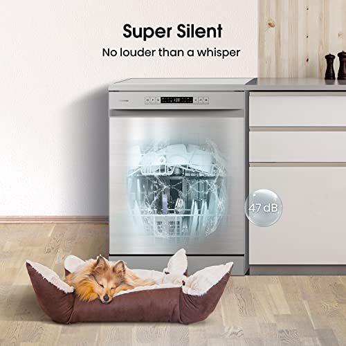 Thumbnail 11 de Hisense HS622E90XUK Freestanding Dishwasher: 85cm, 13 Place Settings, Eco Program, Dry+
