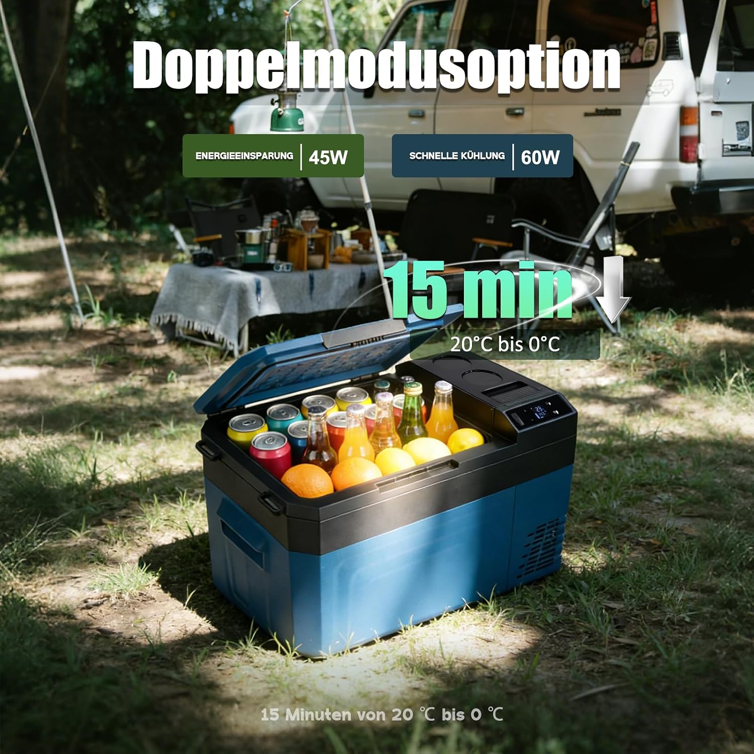 Thumbnail 4 de zcamp WT25 24L Kompressor Kühlbox – Tragbare Kühl- und Gefrierbox für 12/24V (bis -20 °C)