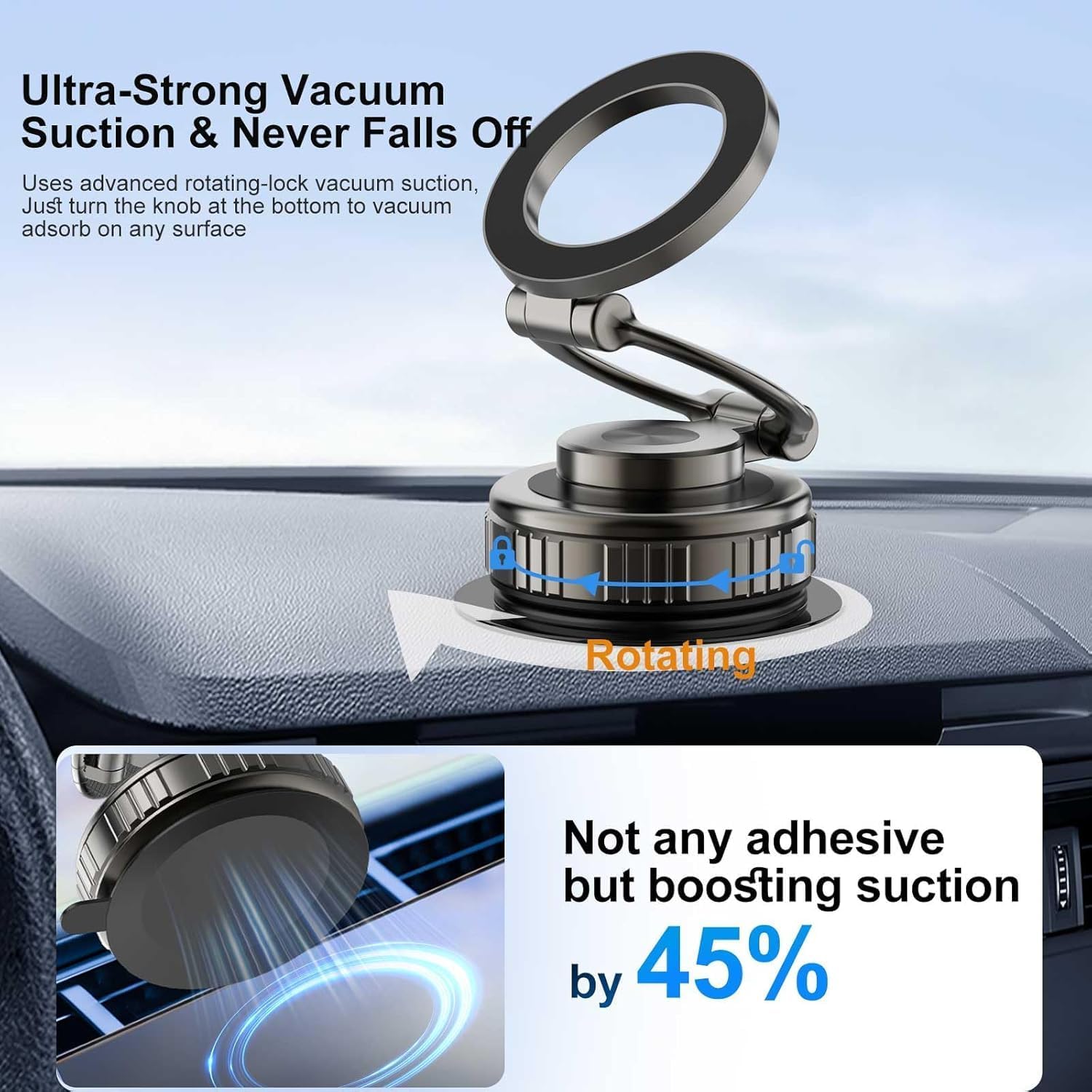 Detalle 2 de Kairiyard Upgraded Magnetische Handyhalterung 360°