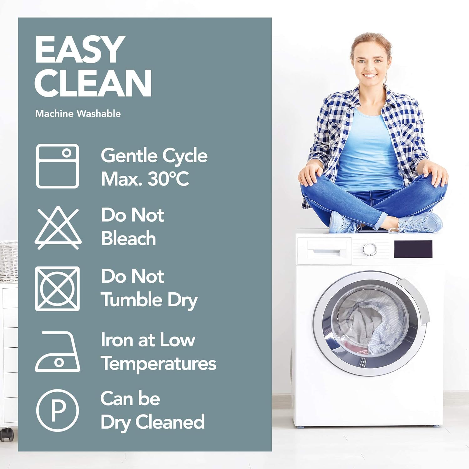 Thumbnail 7 de Deconovo Cortinas Modernas Aislantes Térmicas Azul Cielo 🌙 140x245cm