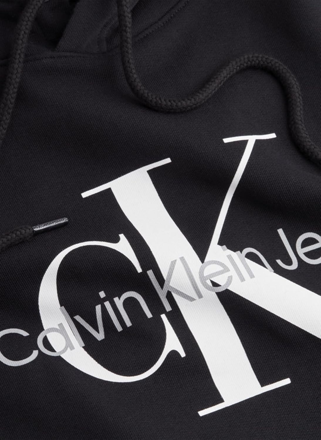 Thumbnail 3 de Calvin Klein Jeans Core Monologo Hoodie J30J320934, Black, 100% Cotton, XL