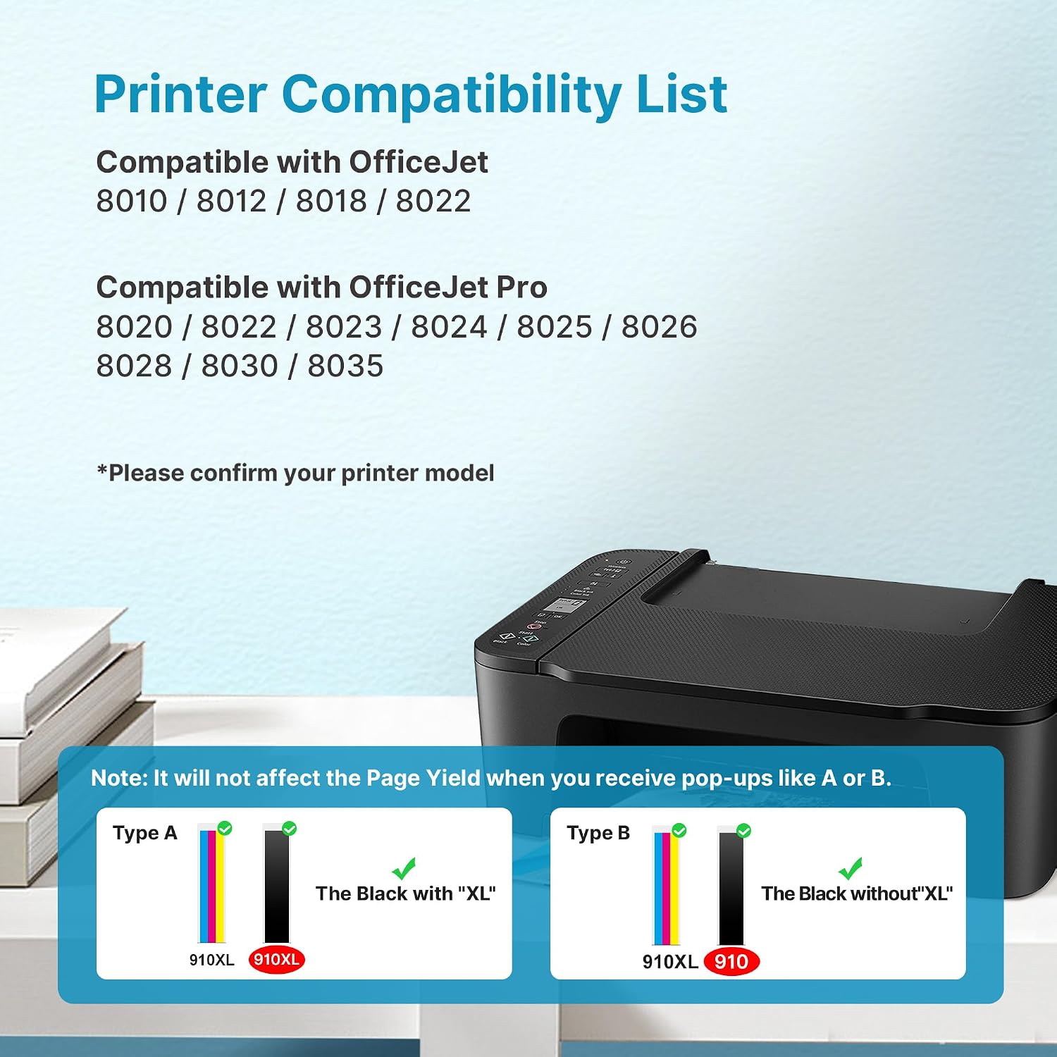 Detalle de Eudul ink cartridges 910XL