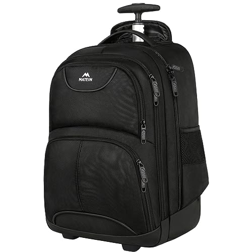 Imagen de MATEIN Rolling Backpack: 17-Inch Water-Resistant Wheeled Laptop Backpack en OfertitasTOP