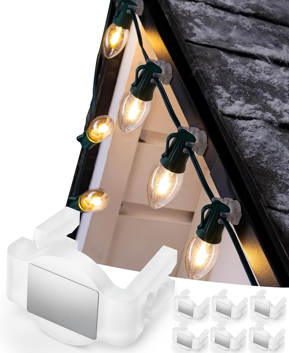 Detalle de Magnetic Christmas Light Clips, 100 Count