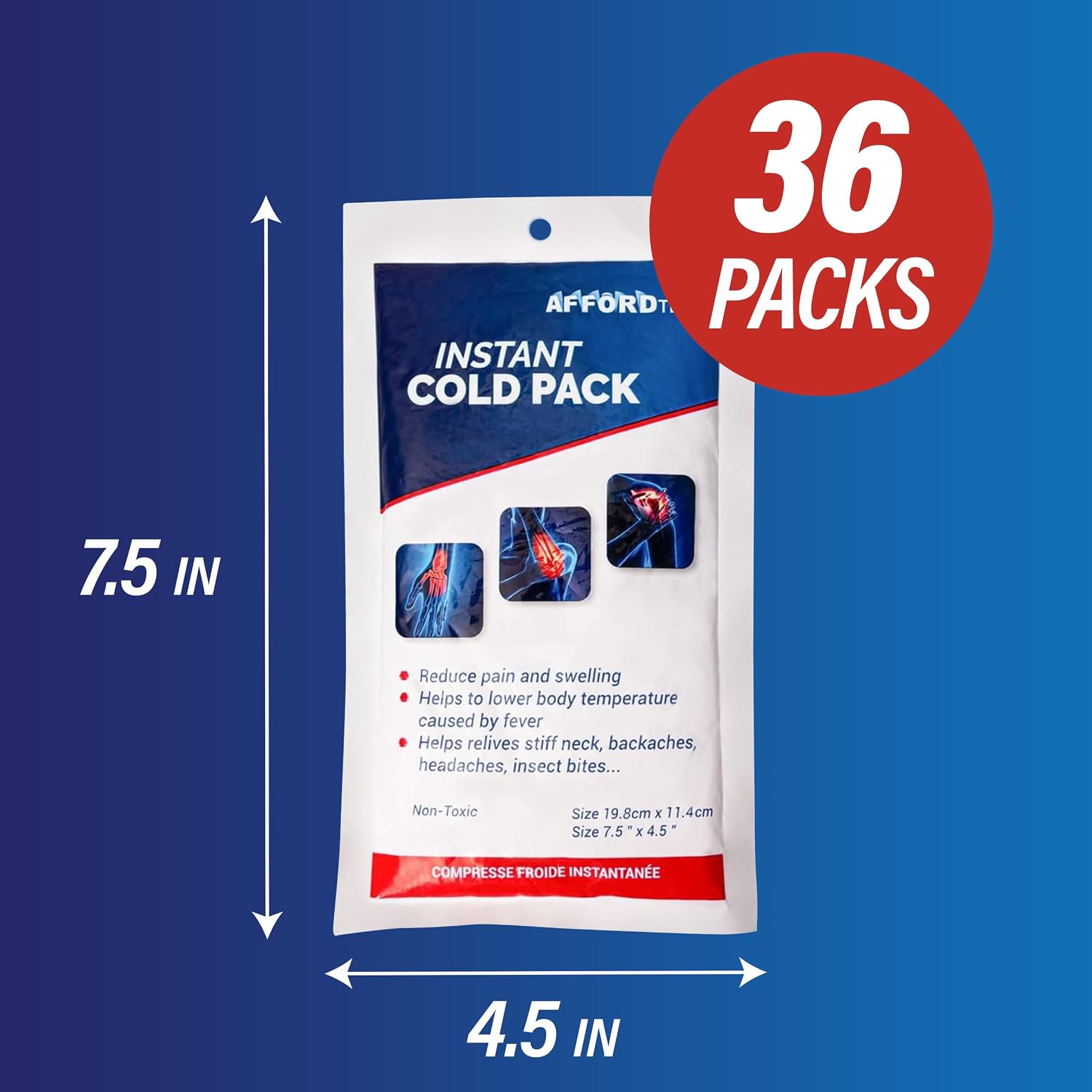 Thumbnail 6 de AFFORDTEX cooler ice back 36ct Instant Cold Packs, Ready to Use