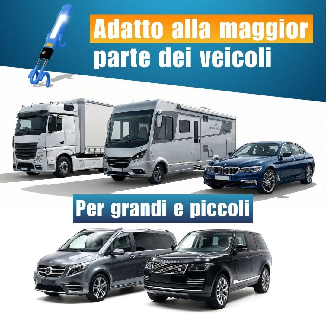 Thumbnail 4 de ATG Bloccasterzo Auto – Antifurto per Auto, SUV, Van, Furgone e Camper in Acciaio Temperato