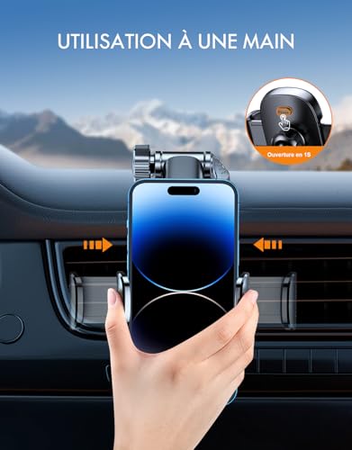 Detalle de Mohard Support Téléphone Voiture – Jamais de Chute, ventouse renforcée