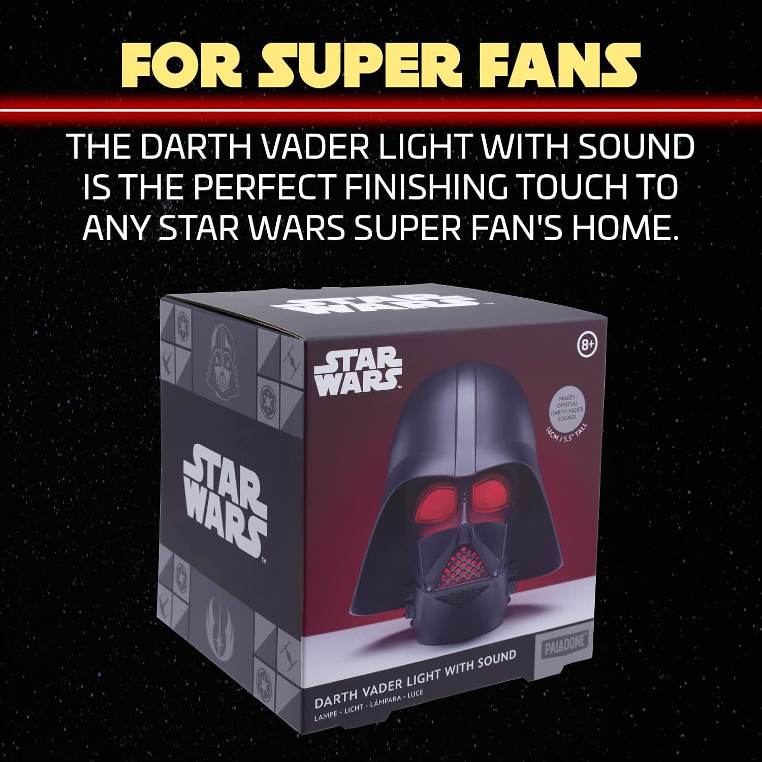 Thumbnail 6 de Paladone Movie Character Mask Lights – Darth Vader Lampada da mensola