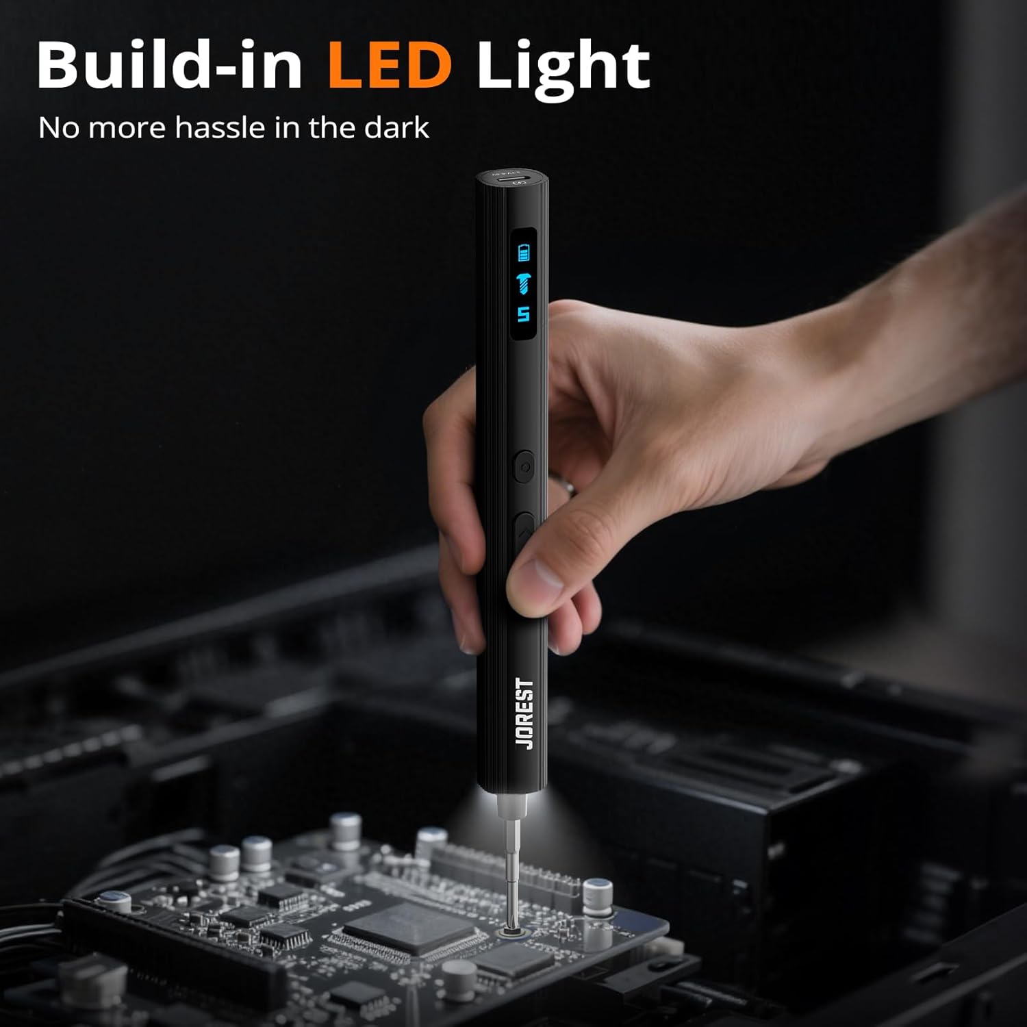 Thumbnail 6 de JOREST 155 in 1 Mini Electric Screwdriver: Precise cordless toolkit for tech repairs