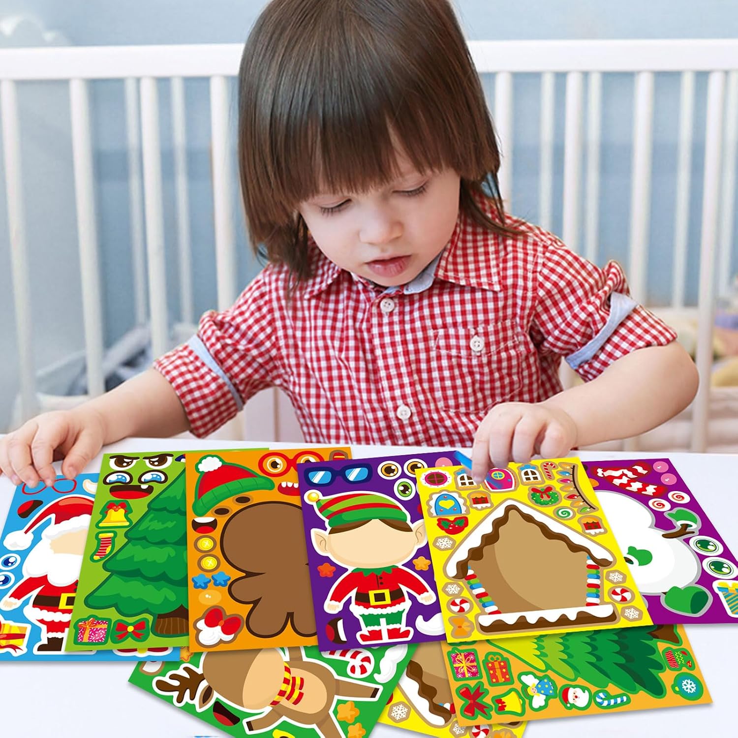 Thumbnail 3 de Christmas Stickers for Kids, 32-Piece Set