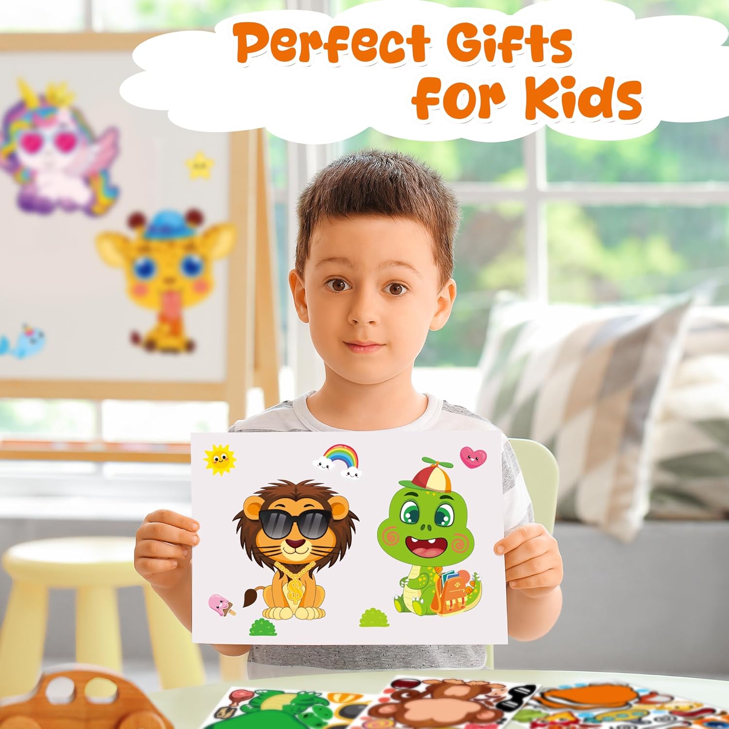 Thumbnail 4 de Stickers for Kids 48 sheets 🎨