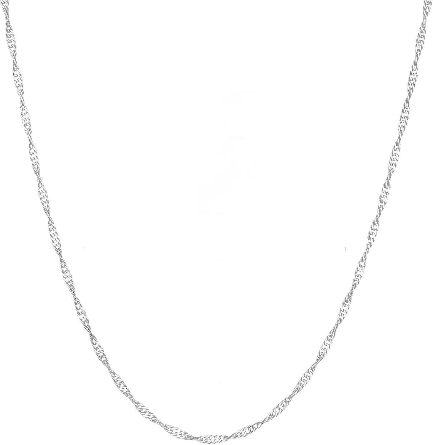 Detalle de HARJJME Silberkette Damen 925 – dünne Kette ohne Anhänger, 35–55 cm
