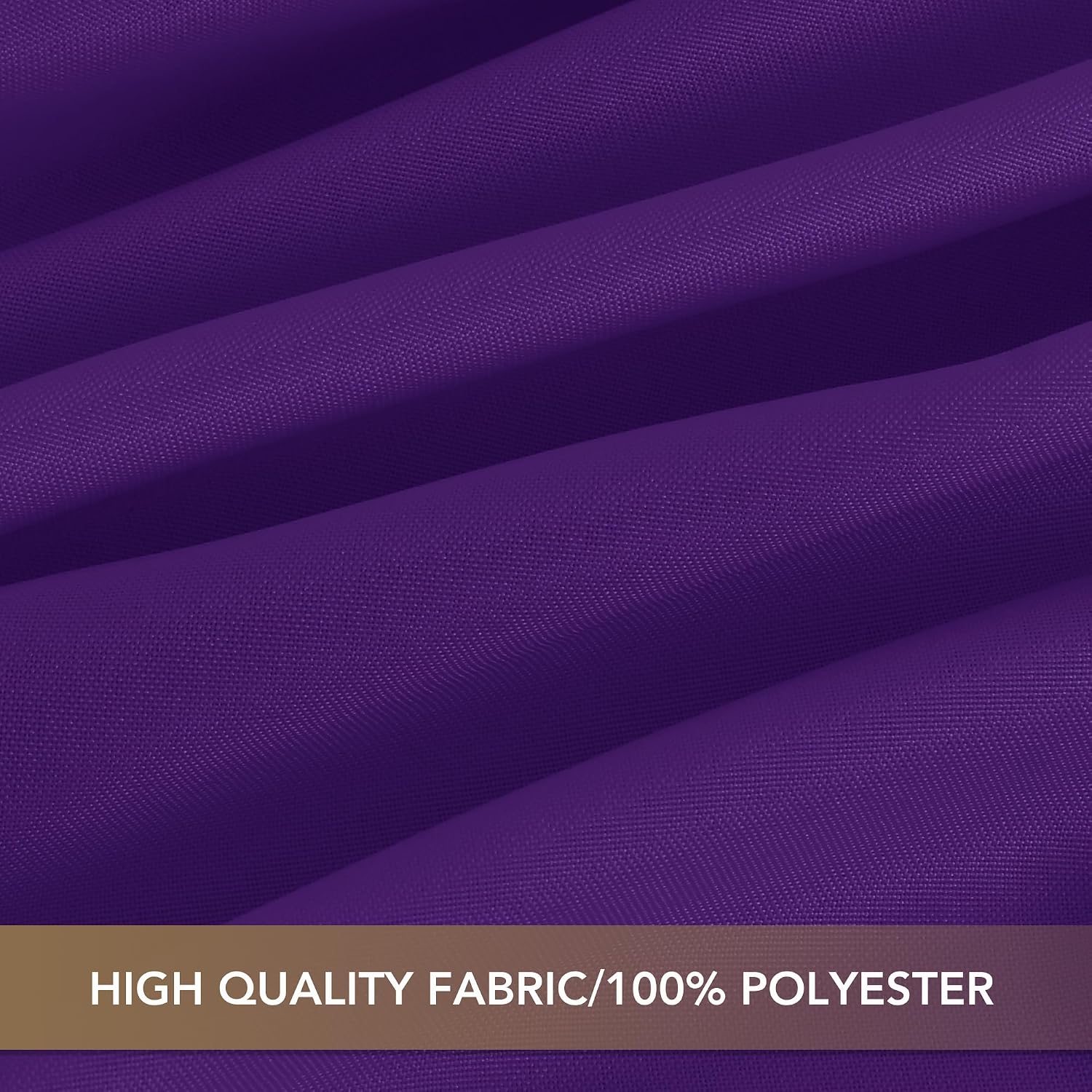 Detalle 2 de Sancua Rectangular Polyester Tablecloth (54 x 108 in) – Washable, Wrinkle-Resistant, Purple, 8-Pack