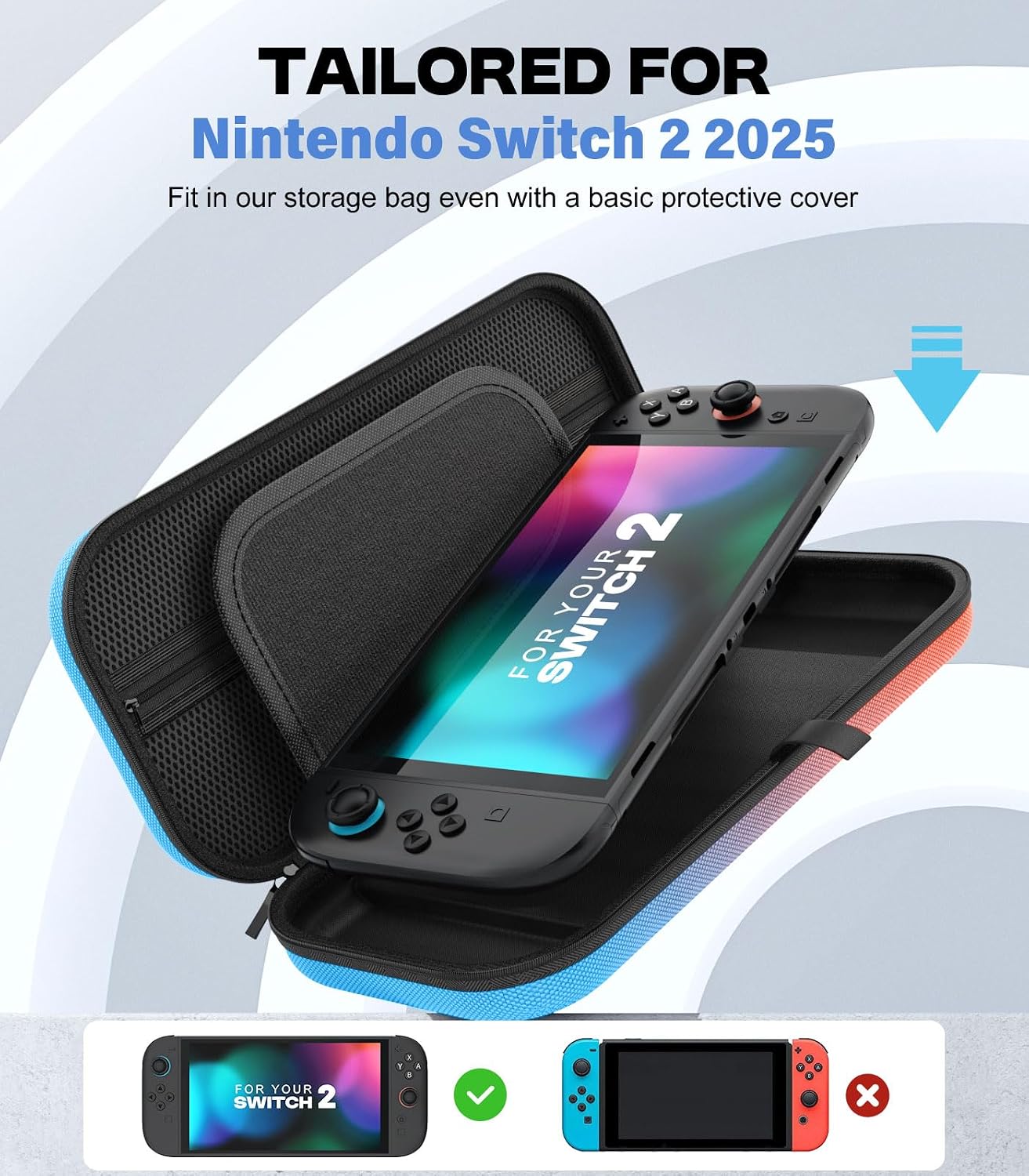 Detalle 2 de MoKo Custodia per Nintendo Switch 2 10 slot 🕹
