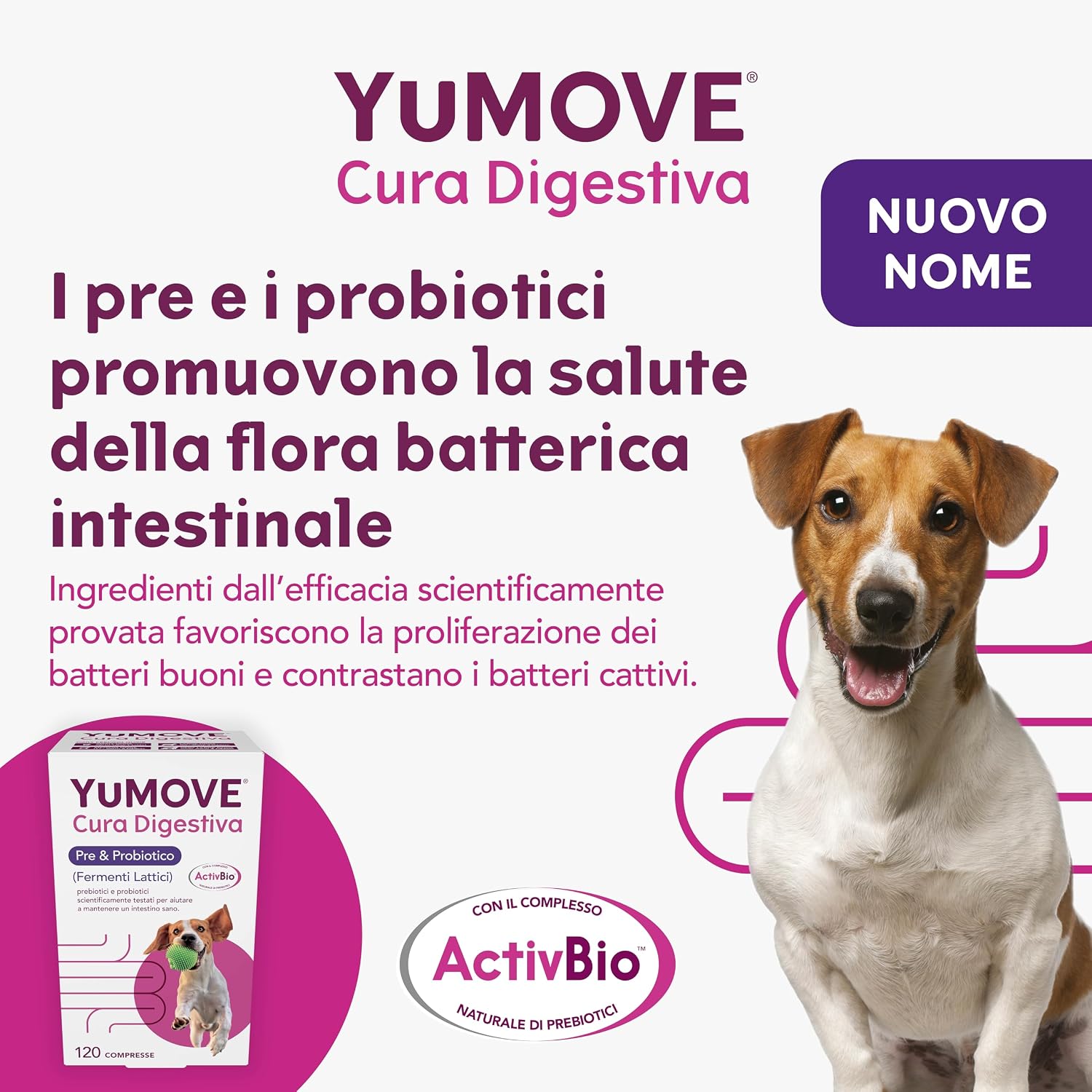 Detalle de YuMOVE Fermenti Lattici Cane & Probiotici – 120 compresse con 200 Mio CFU