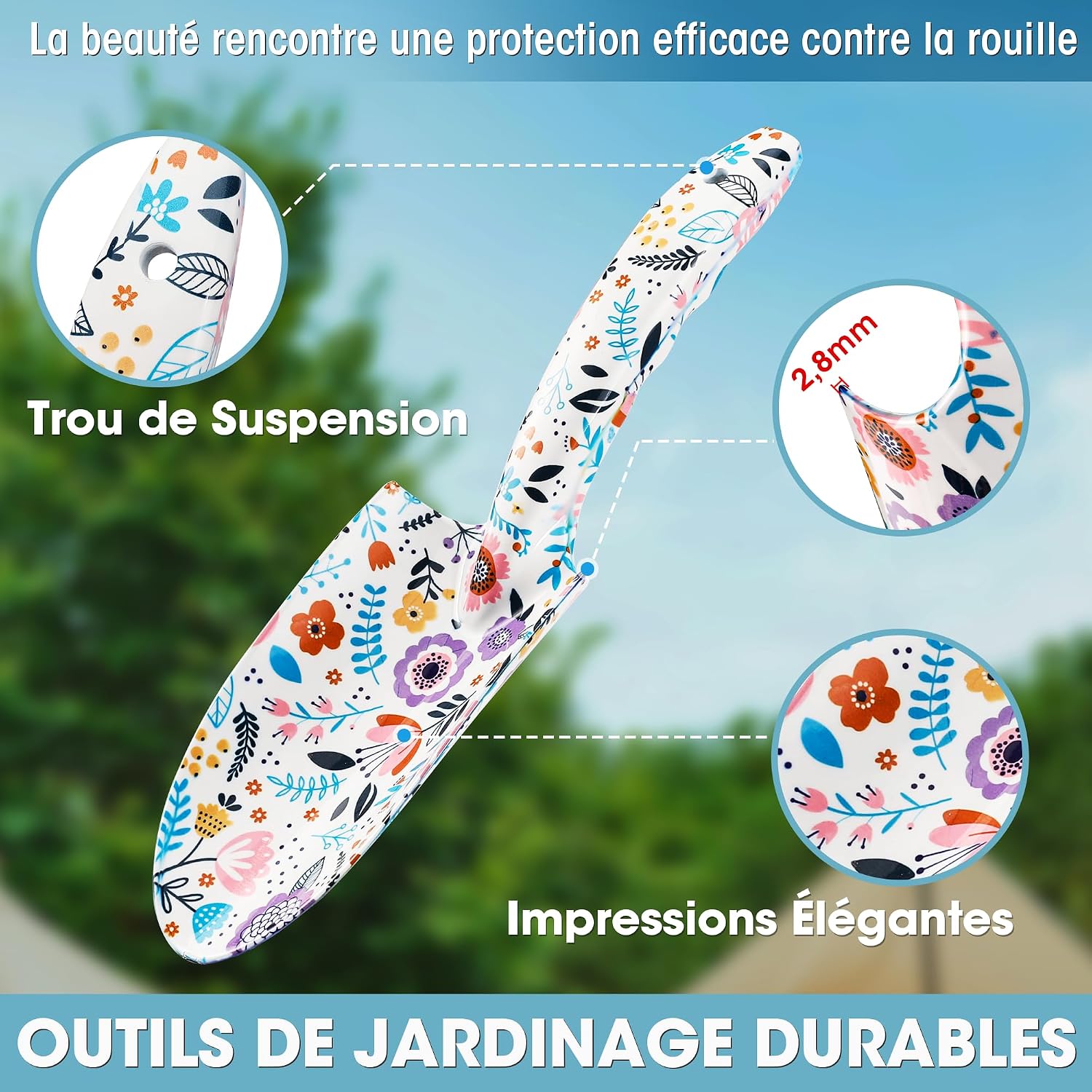 Detalle 2 de WORKPRO Ensemble d'outils de jardinage 4 pièces ⚙