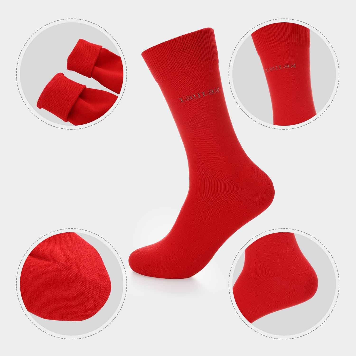 Thumbnail 3 de Laulax 4 Pairs Cotton Seamless Dress Socks