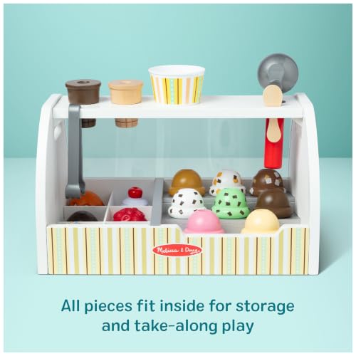 Thumbnail 7 de Melissa & Doug Wooden Ice Cream Toy Shop | Role Play Set for Kids (Age 3+)