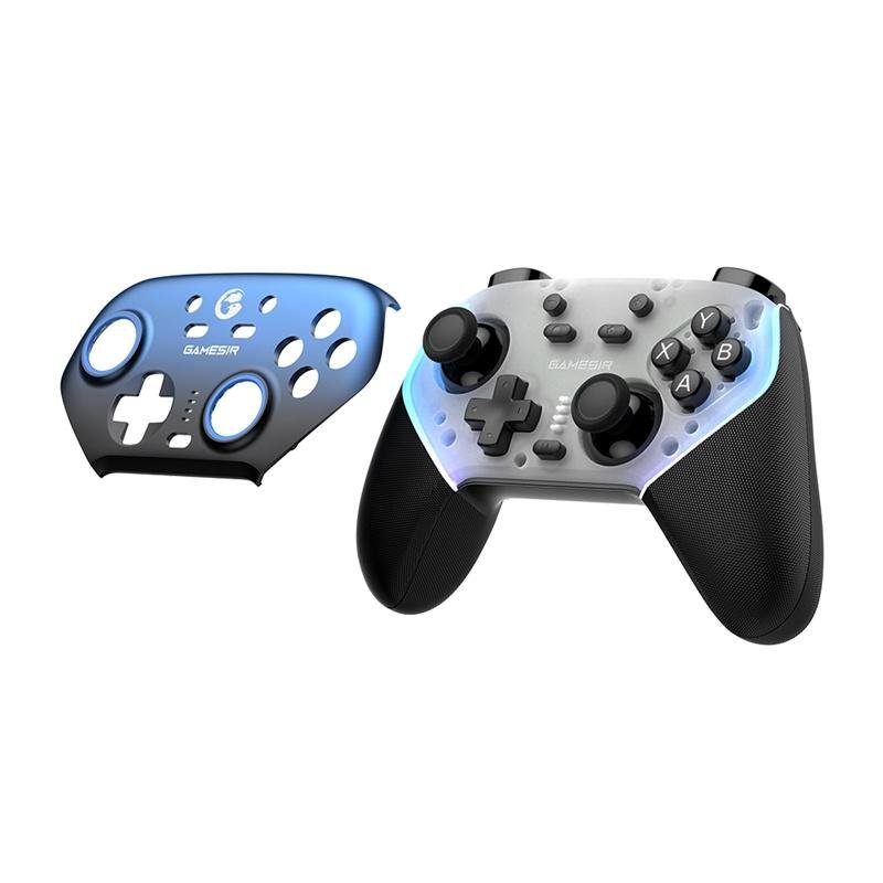 Detalle 2 de GameSir SuperNova T4n Pro: mando inalámbrico azul para PC, Switch, iOS y Android
