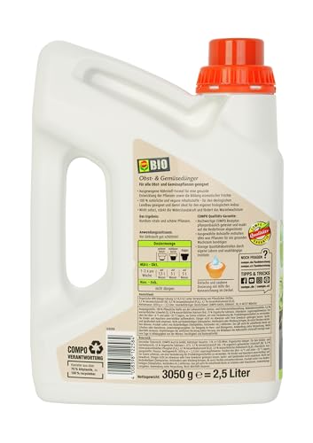 Thumbnail 8 de COMPO BIO Obst- und Gemüsedünger – Bio Flüssigdünger mit Kalium, 2,5 Liter