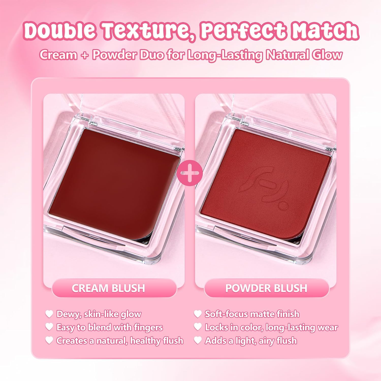 Detalle 2 de Fillwie Cream and Powder Blush Duo in Maple Crush